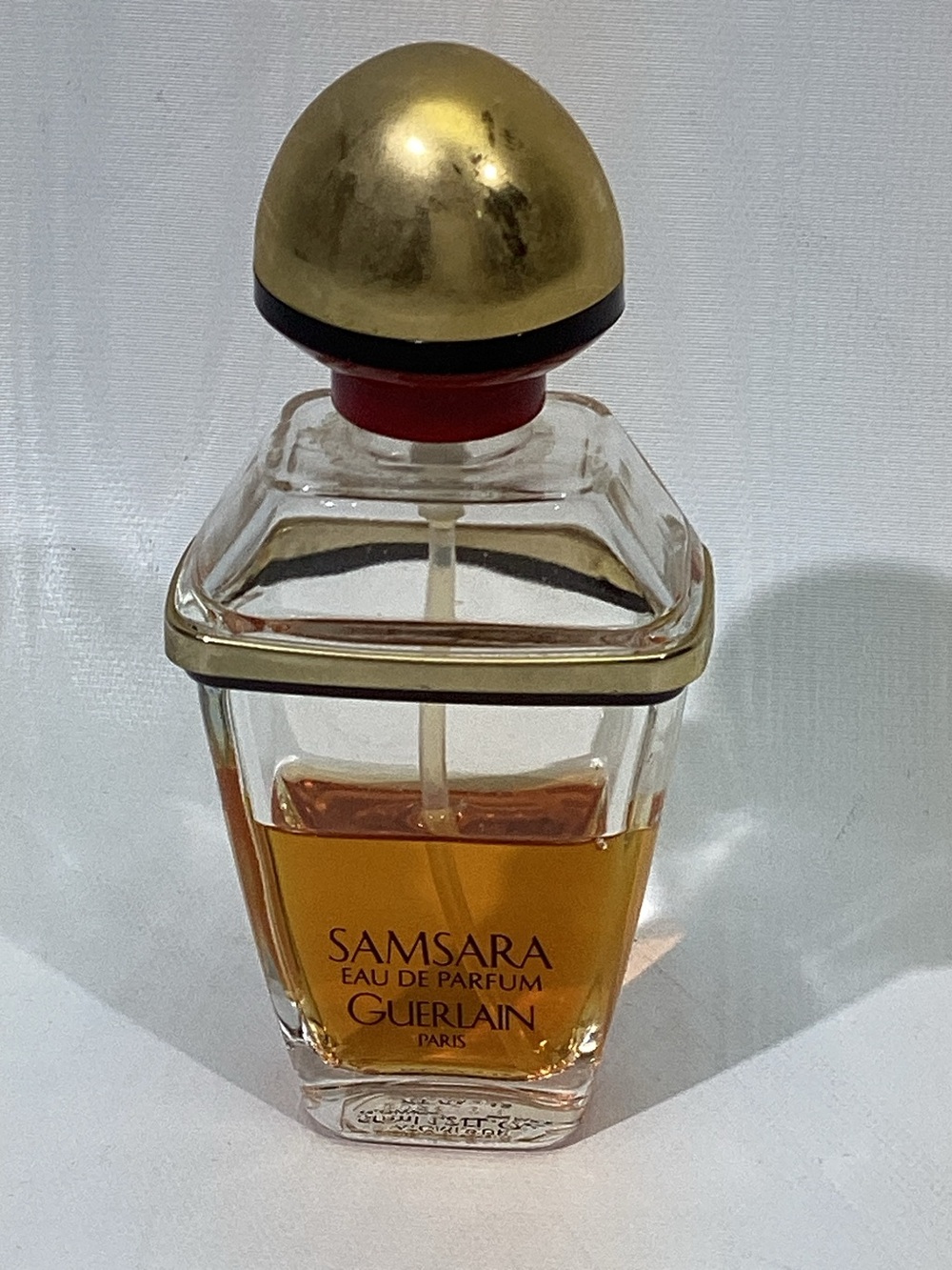 Samsara Guerlain Paris Parfum 1.7 Oz Bottle 1/2 Full Atomiser